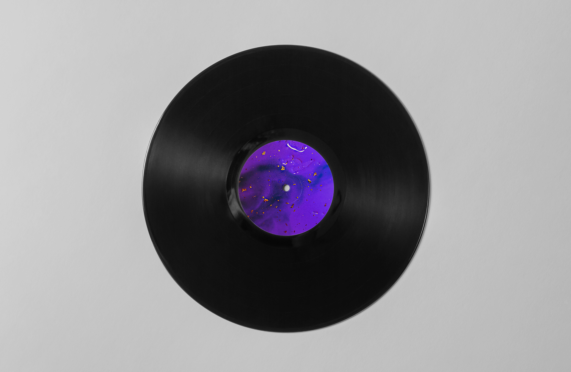 A record sticker with melted ice